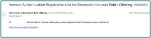 Verifikasi Email e-IPO
